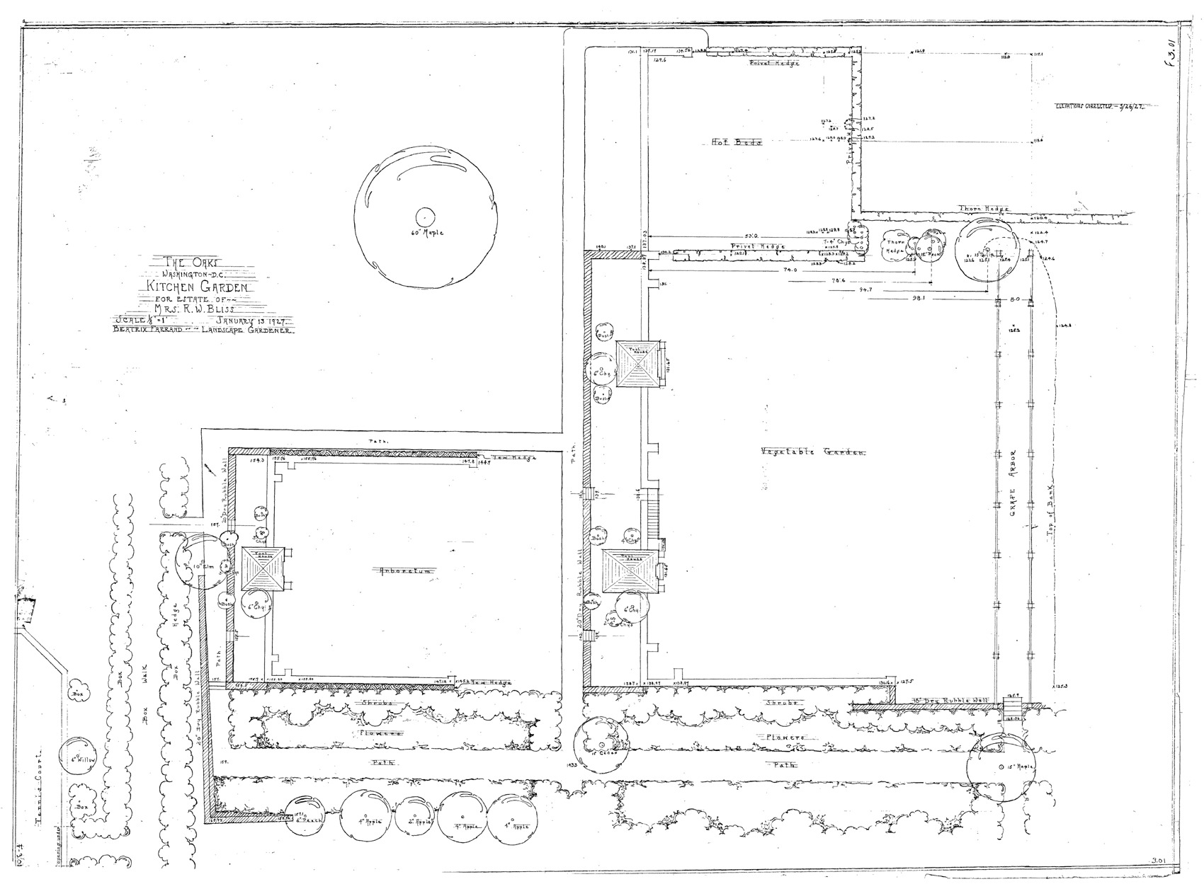 Plan, Kitchen Garden (01.13.1927)