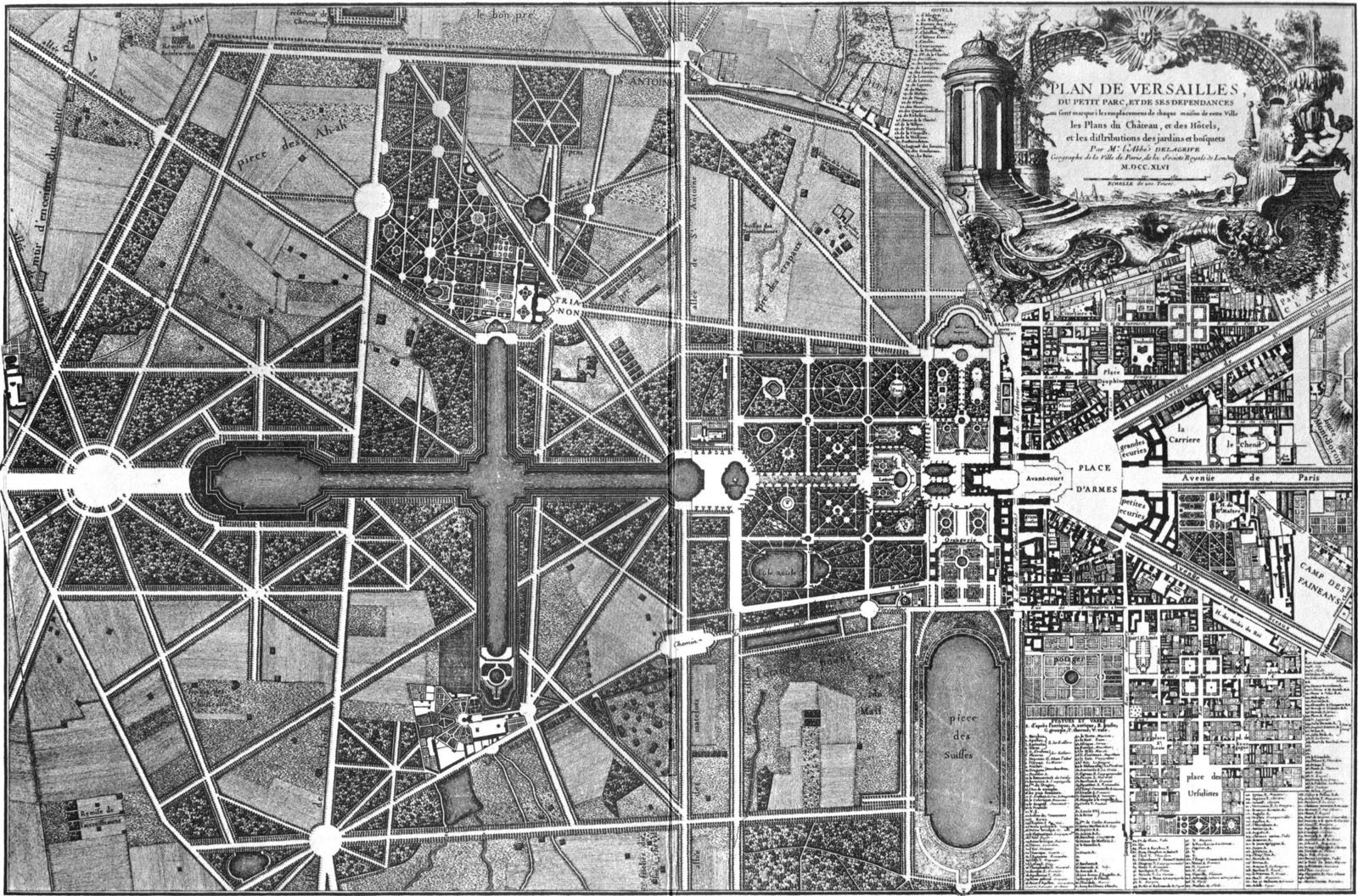 Plan of Versailles (1746)